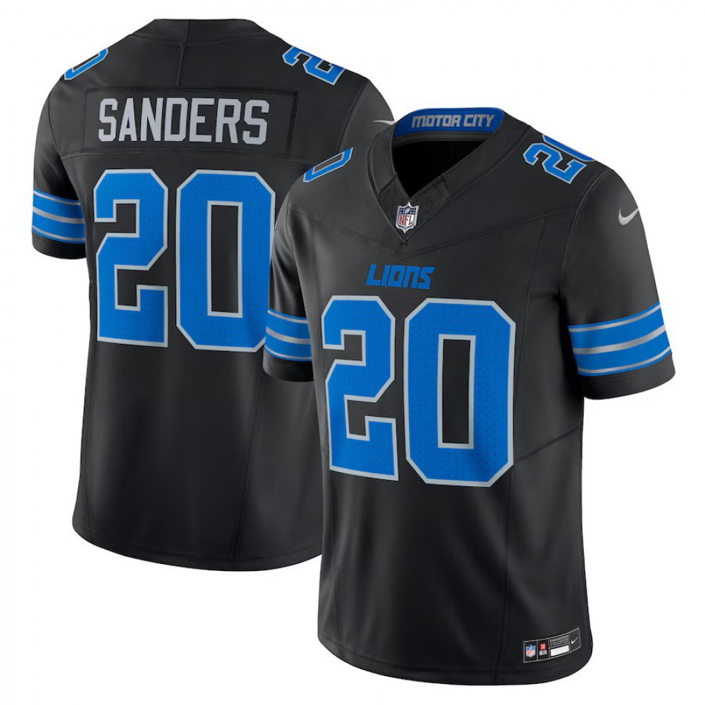 Barry Sanders Detroit Lions Nike 2nd Alternate Vapor F.U.S.E. Limited Jersey - Black-Profan Arena